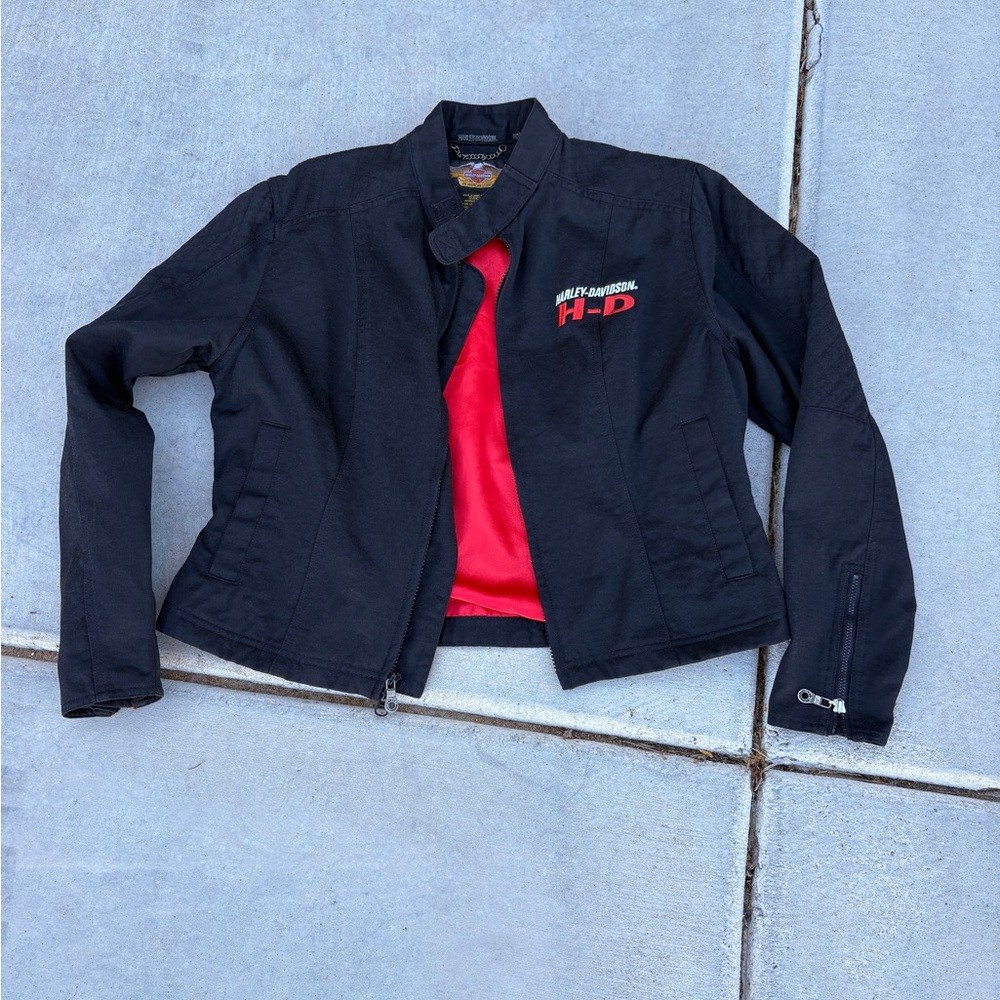 Women’s Harley-Davidson Black Jacket with Red Interior